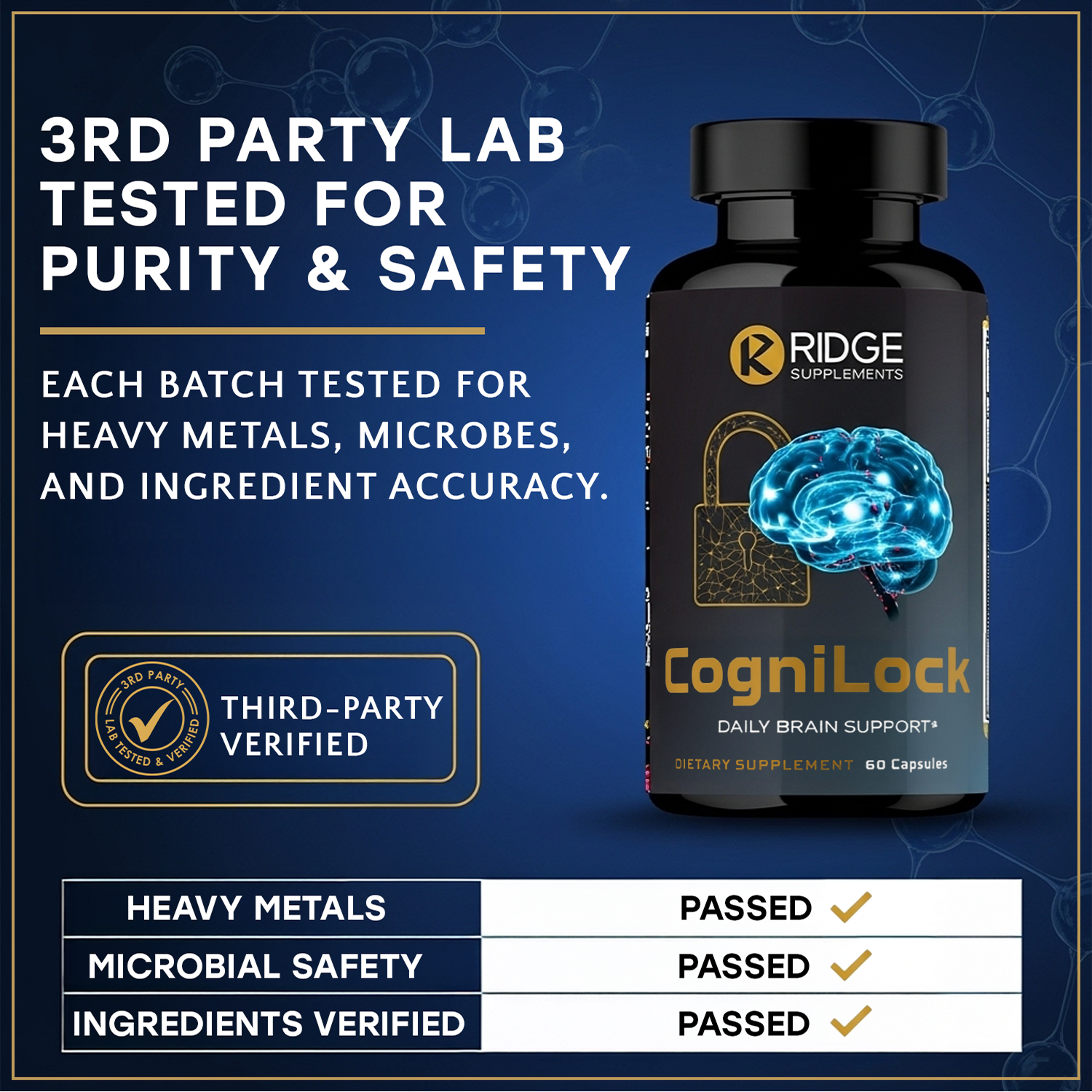 CogniLock - Daily Brain, Energy and Focus Support